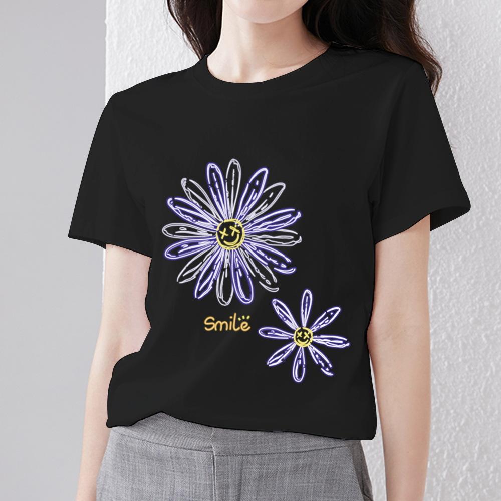 Daisy Illustration T-Shirt  | Womens  T-Shirts Clothing T-Shirts