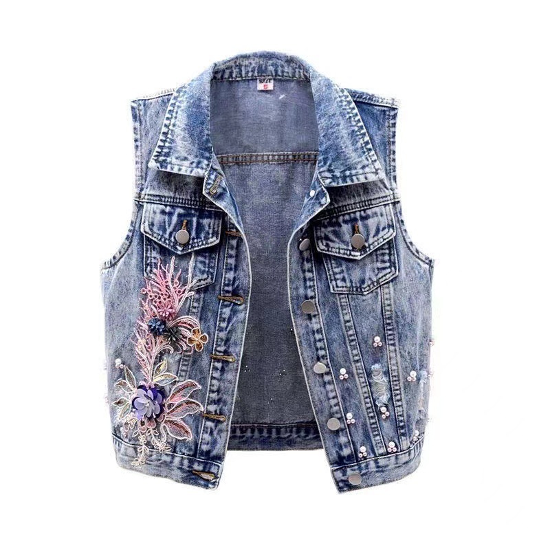 Floral Trucker Denim Jacket  | Womens  Jackets Clothing Jackets