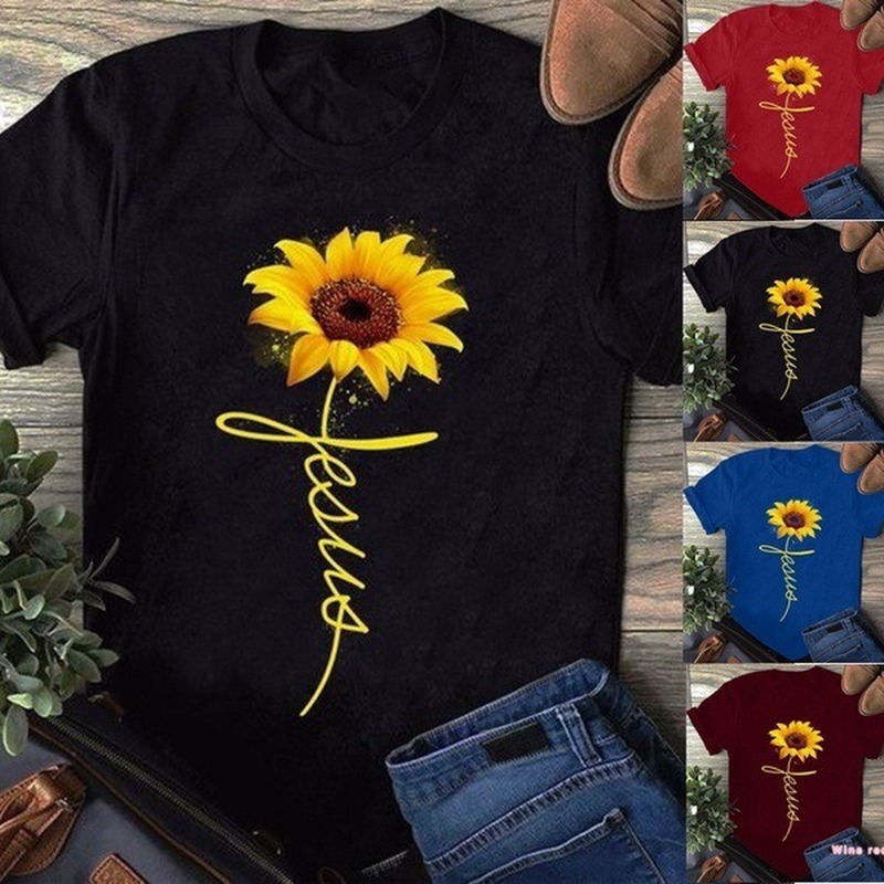 Flower Illustration T-Shirt  | Womens  T-Shirts Clothing T-Shirts