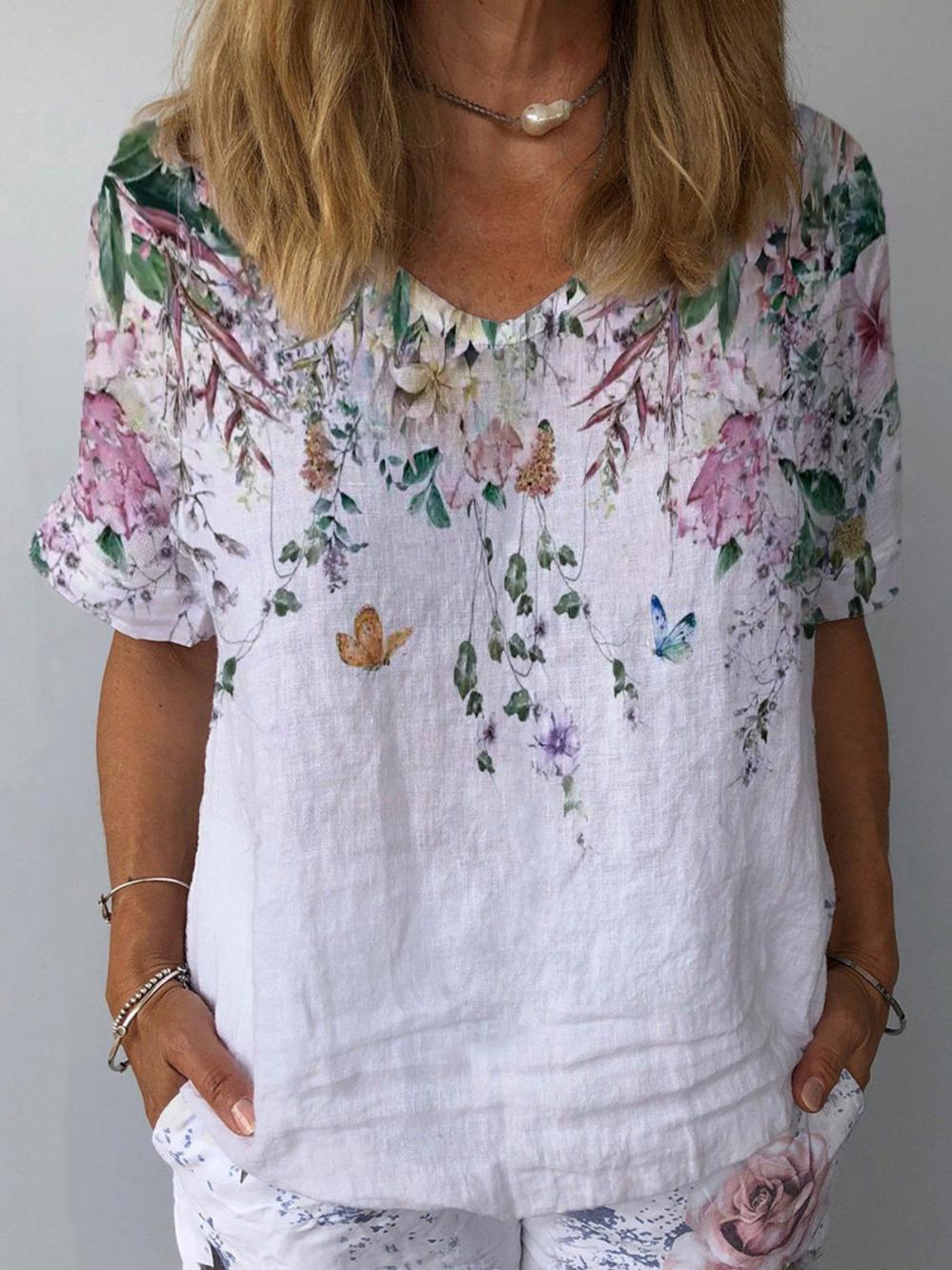 Flowy Blouse With Watercolor Floral Print.  | Womens  Shirts And Blouses Clothing Shirts And Blouses