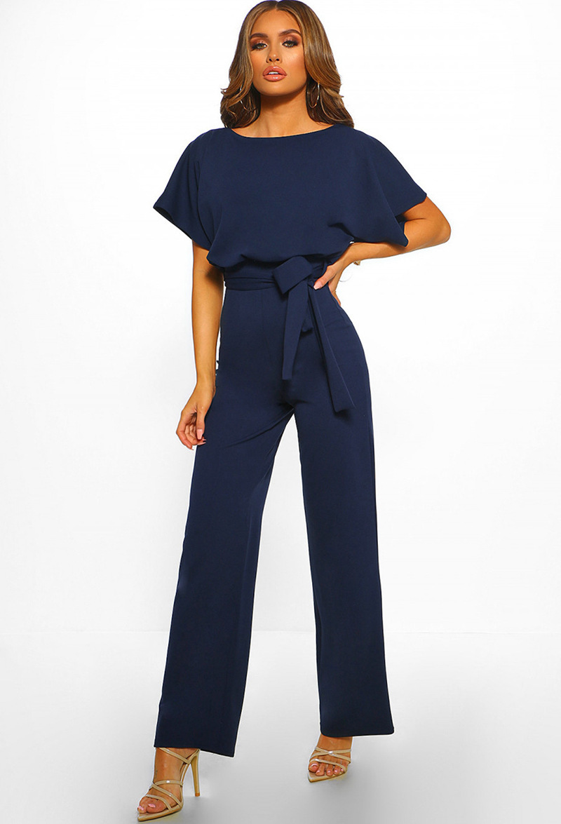 Fluid Jumpsuit With Belt  | Womens  Dresses And Jumpsuits Clothing Dresses And Jumpsuits