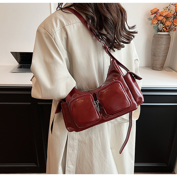 Leather Bag With Pockets  | Womens  Leather Bags Bags Leather Bags