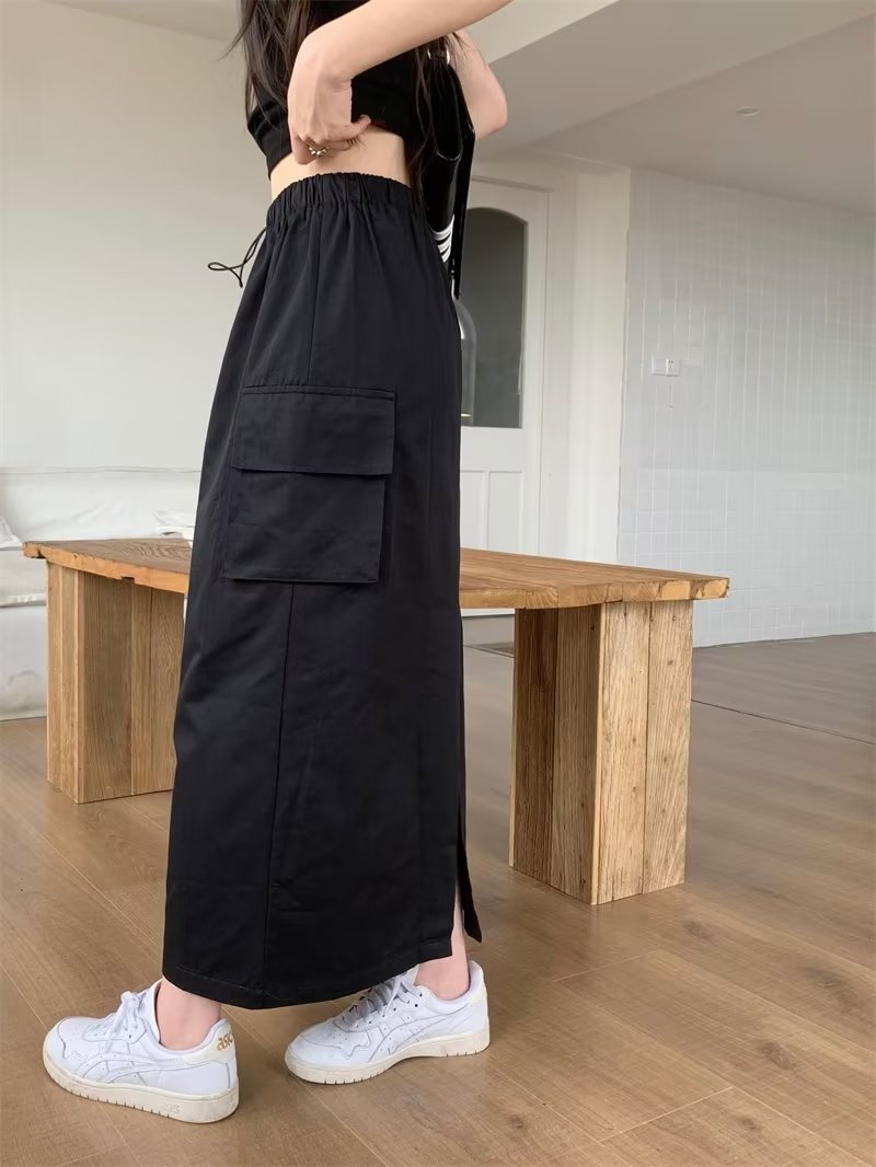 Long Cargo Knit Skirt  | Womens  Skirts And Shorts Clothing Skirts And Shorts