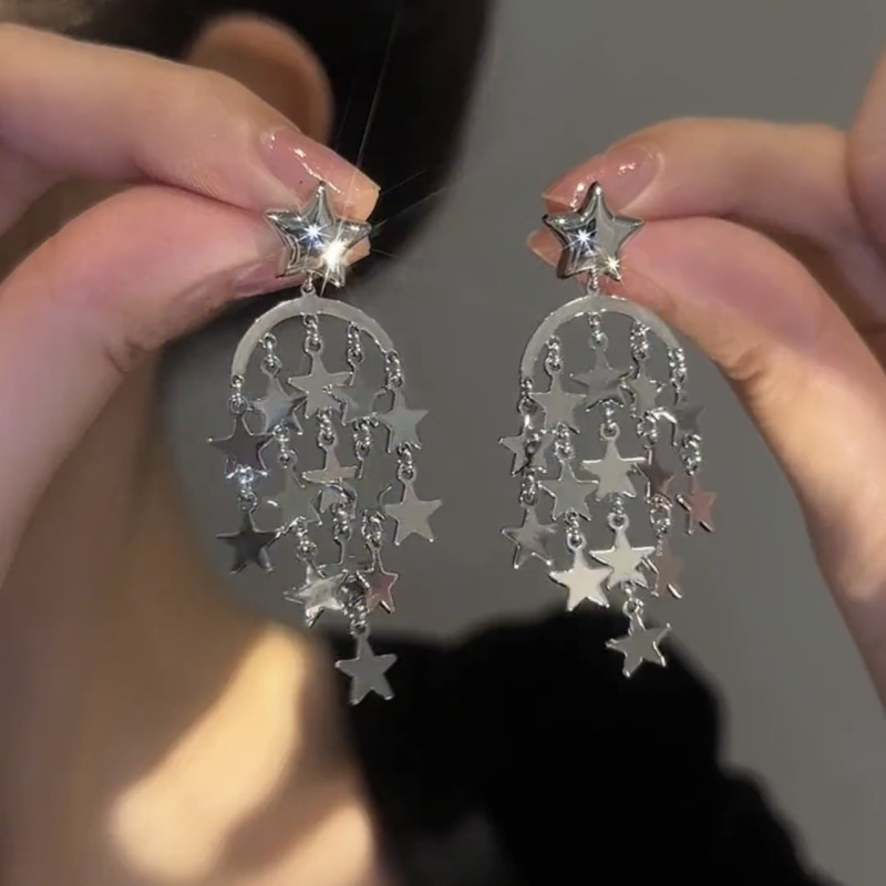 Long Star Formation Earrings Zalio  | Womens  Jewelry Accessories Jewelry