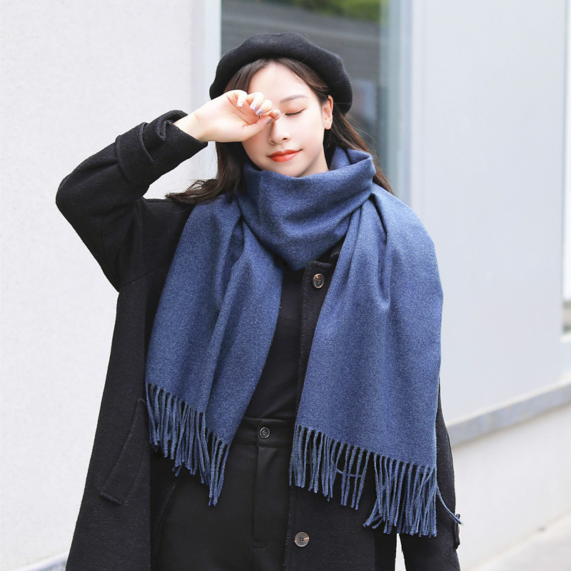 Long Two-Tone Scarf  | Womens  Scarves And Scarf Accessories Scarves And Scarf