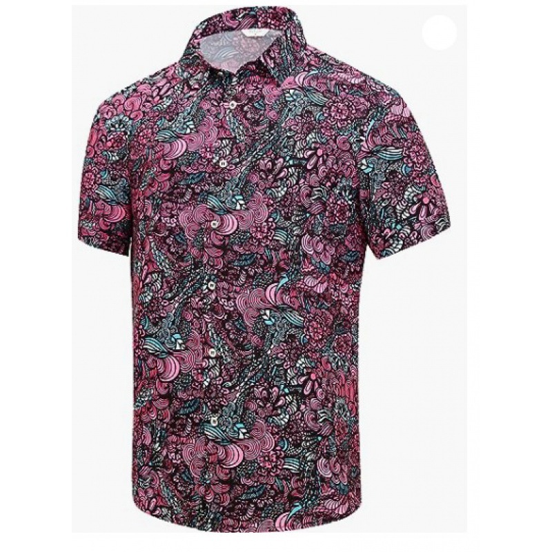 Shirt With Contrasting Illustrations  | Mens  Shirts Clothing Mens