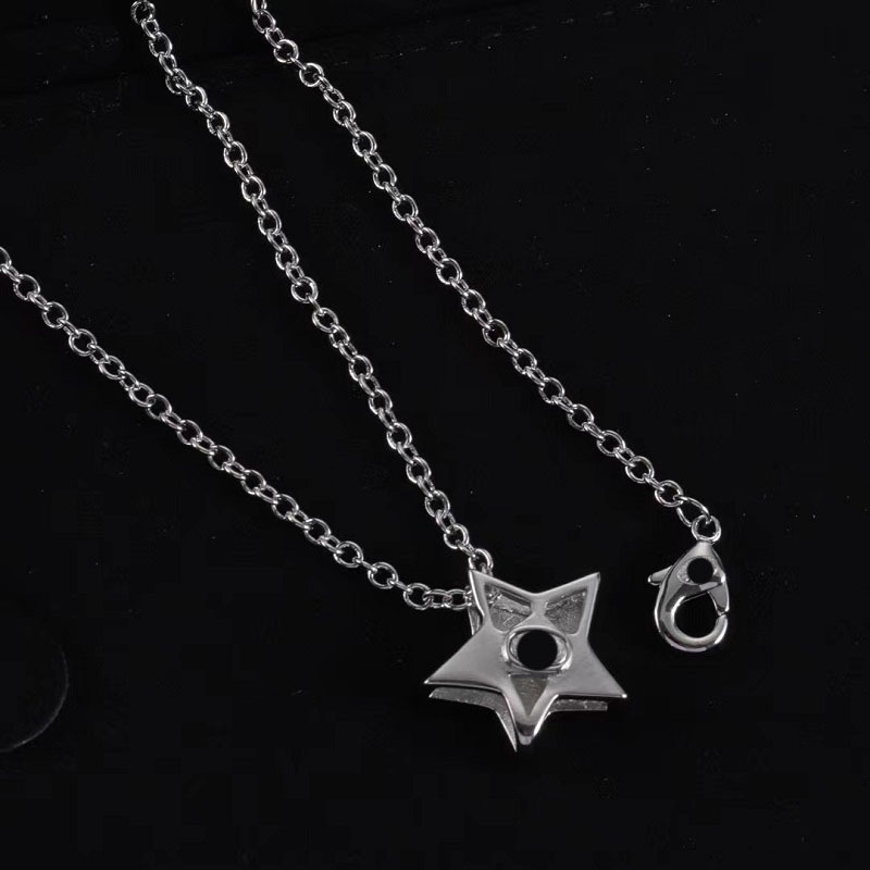 Star And Heart Necklace Silver-Plated Zalio  | Womens  Jewelry Accessories Jewelry