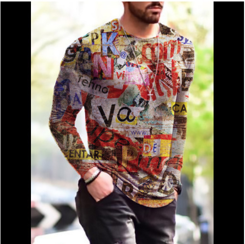 Sweatshirt With Japanese Magazine Print  | Mens  Jumpers And Sweatshirts Clothing Jumpers And Sweatshirts