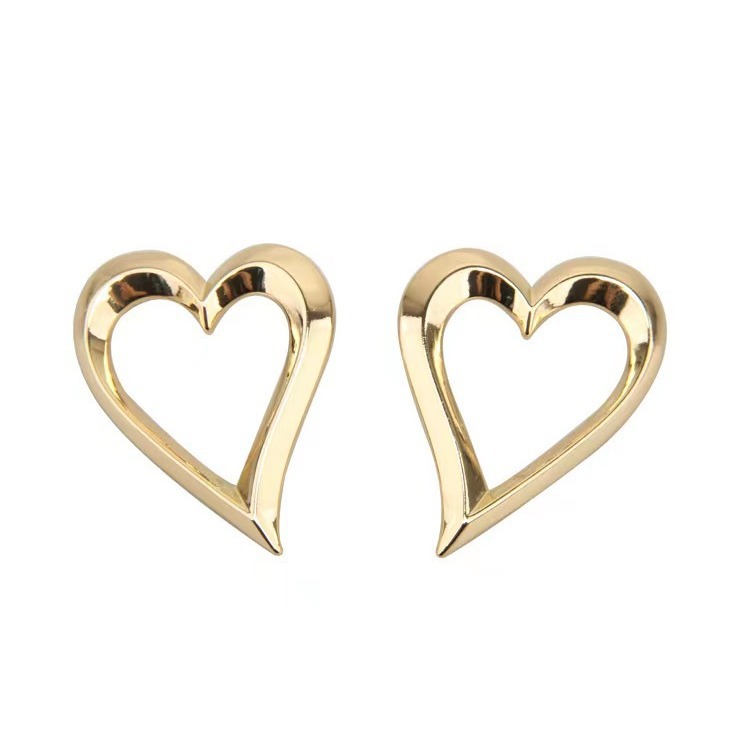 Zalio Gold-Plated Heart Earrings  | Womens  Jewelry Accessories Jewelry